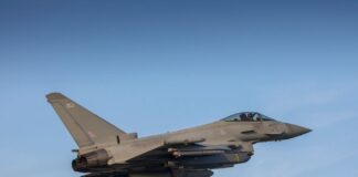 British jets take part in live fire exercise against frigate