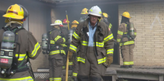 Breitung Township Fire Department sets house on fire…for a training exercise