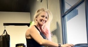 Exercise challenges lower body and provides cardio