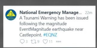 NEMA deletes accidental tsunami alert that was part of a training exercise