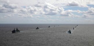 Russia and China unite for live-fire naval exercises in waters near Japan