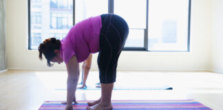 Try a Wide-Legged Forward Fold If You Have a Bigger Belly