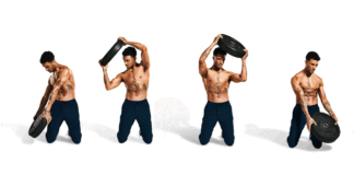 The Kneeling Half Moon Exercise Builds Iron Abs