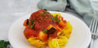 Gluten-Free Meatballs in Zucchini Marinara