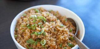 Stir-Fried Rice With Nuts And Spices Recipe