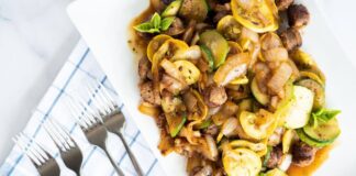 Sausage and Zucchini Stir Fry
