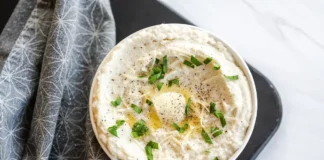 Creamy Cauliflower Mashed Potatoes With Garlic